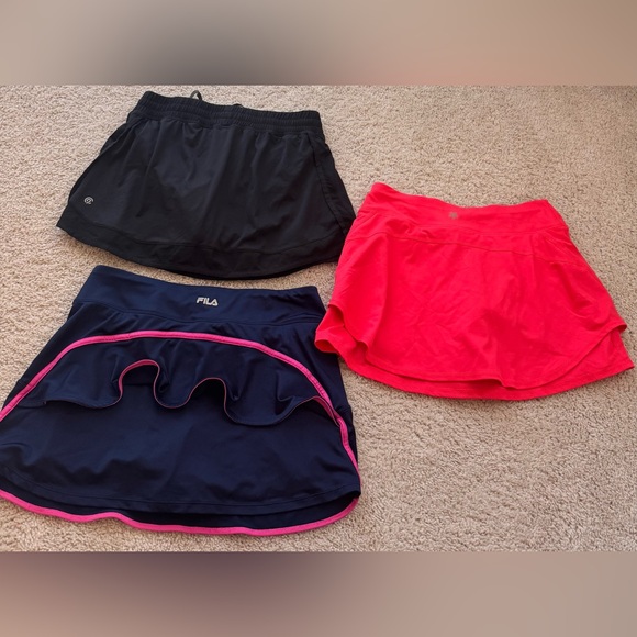 BUNDLE Set of Three Athletic Skorts - Black, Pink, and Navy size small / medium - Picture 3 of 6